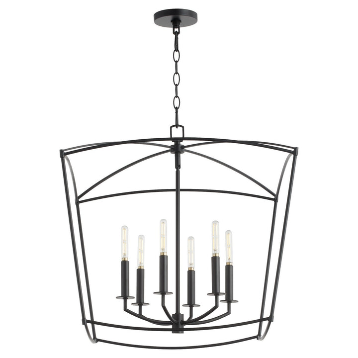 Quorum Mantle 6412-6-59 Pendant Light - Matte Black