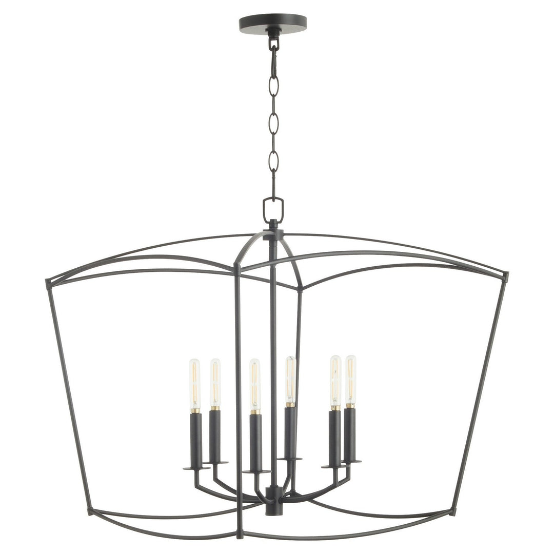 Quorum Mantle 6412-6-59 Pendant Light - Matte Black