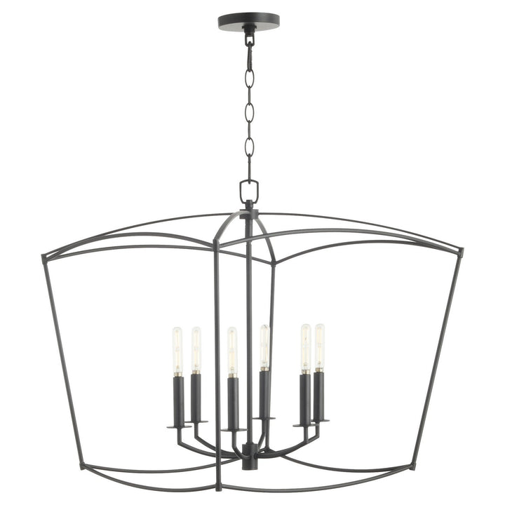 Quorum Mantle 6412-6-59 Pendant Light - Matte Black