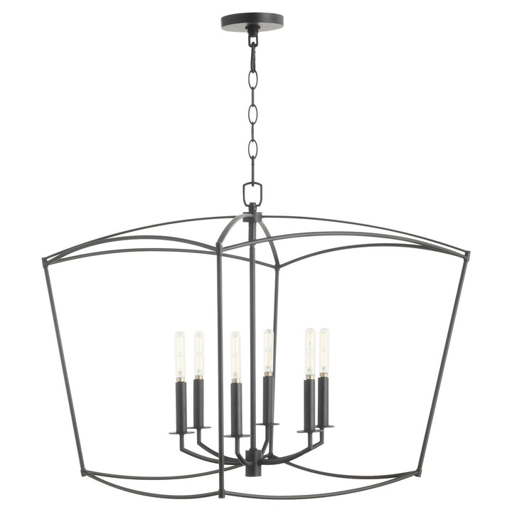 Quorum Mantle 6412-6-59 Pendant Light - Matte Black
