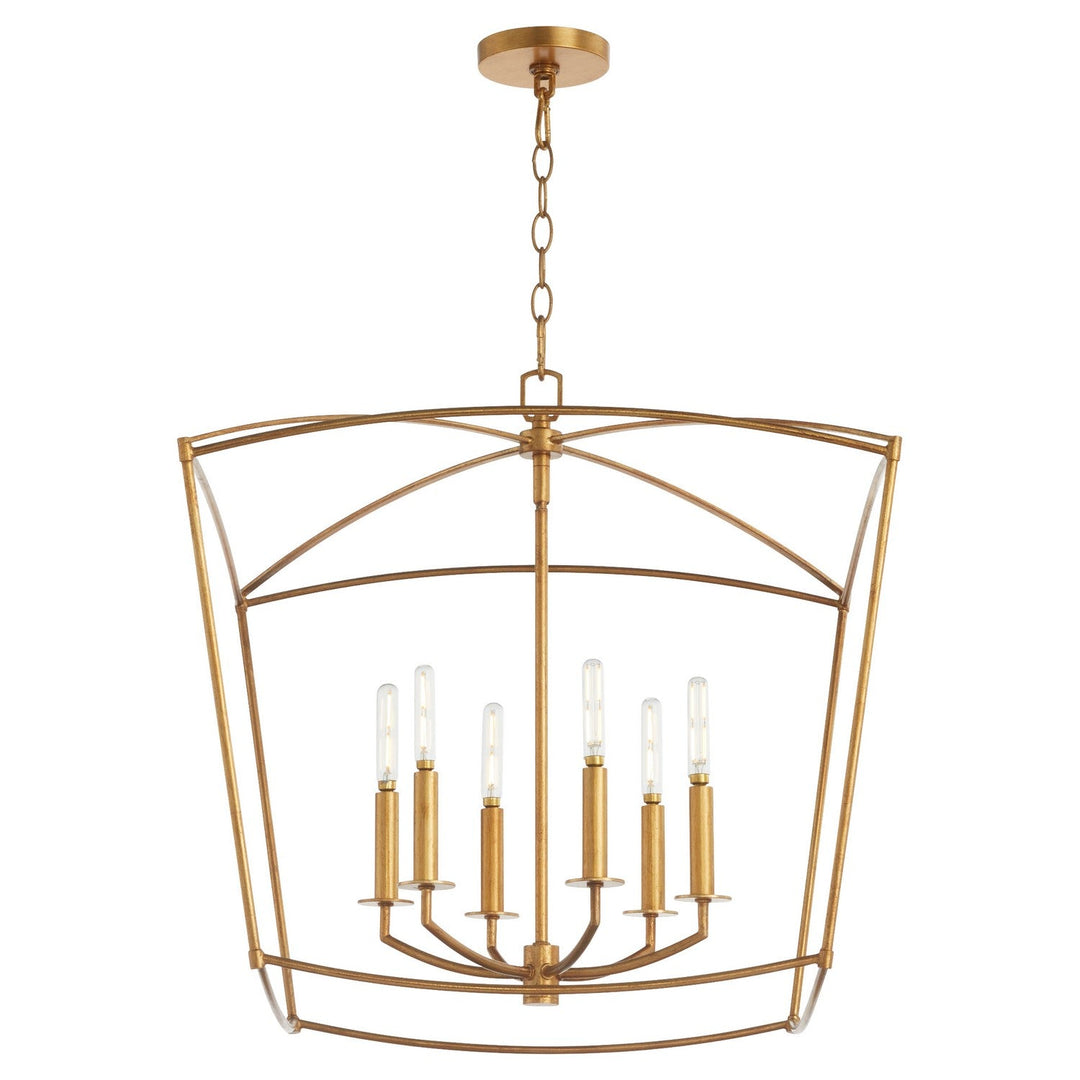 Quorum Mantle 6412-6-74 Pendant Light - Gold Leaf