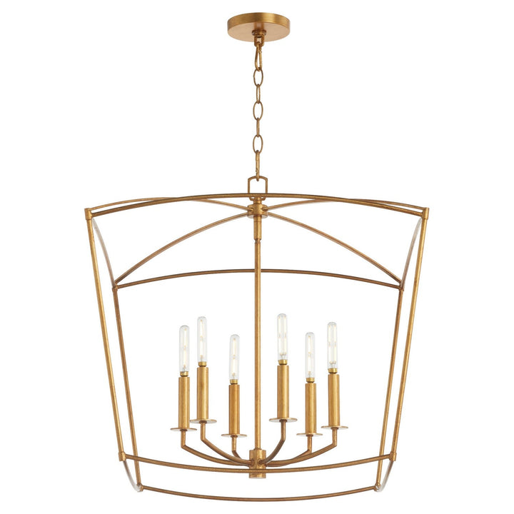 Quorum Mantle 6412-6-74 Pendant Light - Gold Leaf