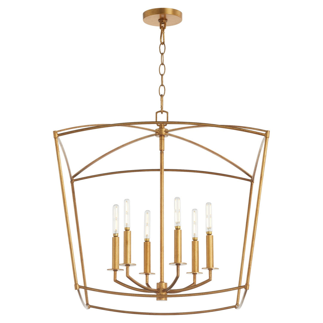Quorum Mantle 6412-6-74 Pendant Light - Gold Leaf