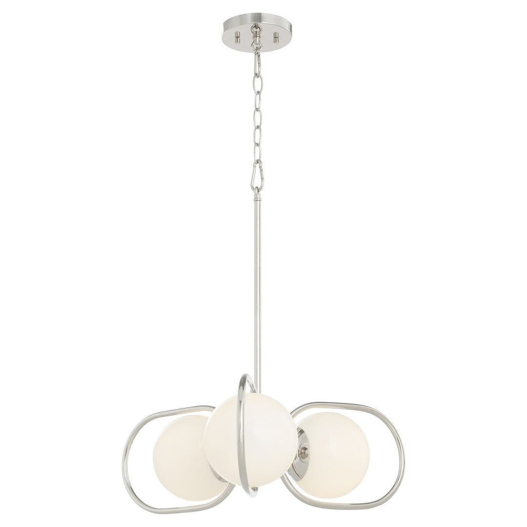 Quorum Belmont 6137-3-62 Chandelier Light - Polished Nickel