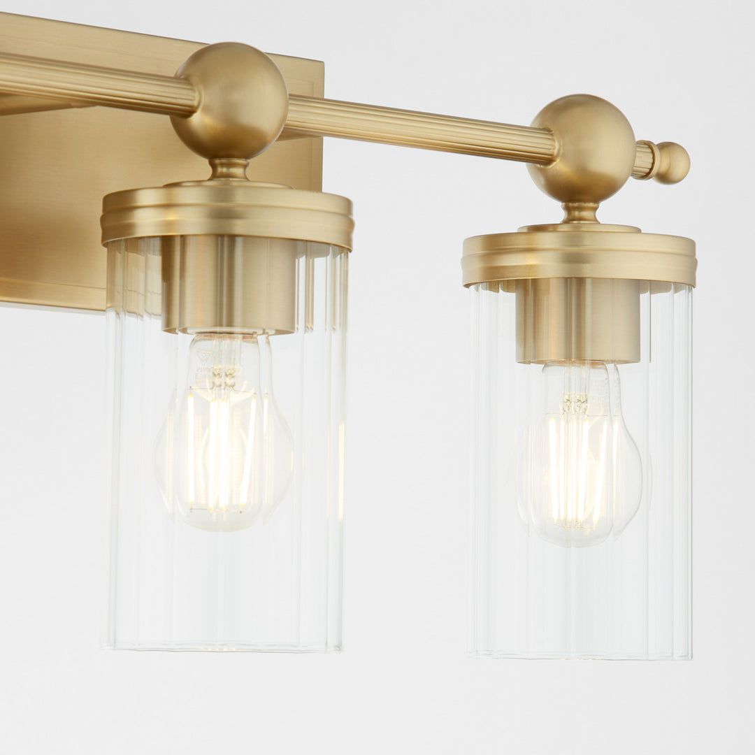 Quorum Lee Boulevard by Tamara Day 560-3-80 Bath Vanity Light 22 in. wide - Aged Brass