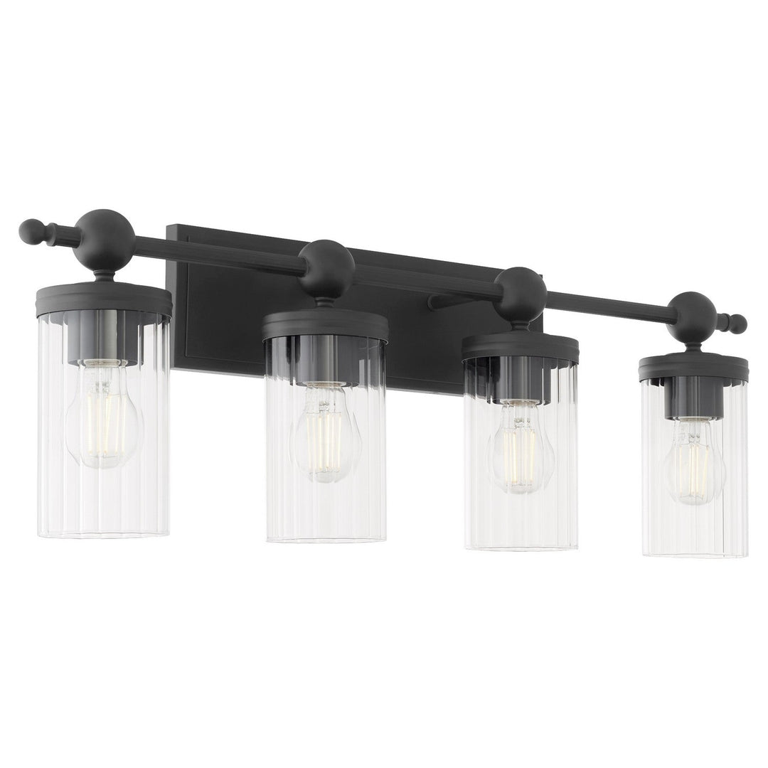 Quorum Lee Boulevard by Tamara Day 560-4-59 Bath Vanity Light 30 in. wide - Matte Black