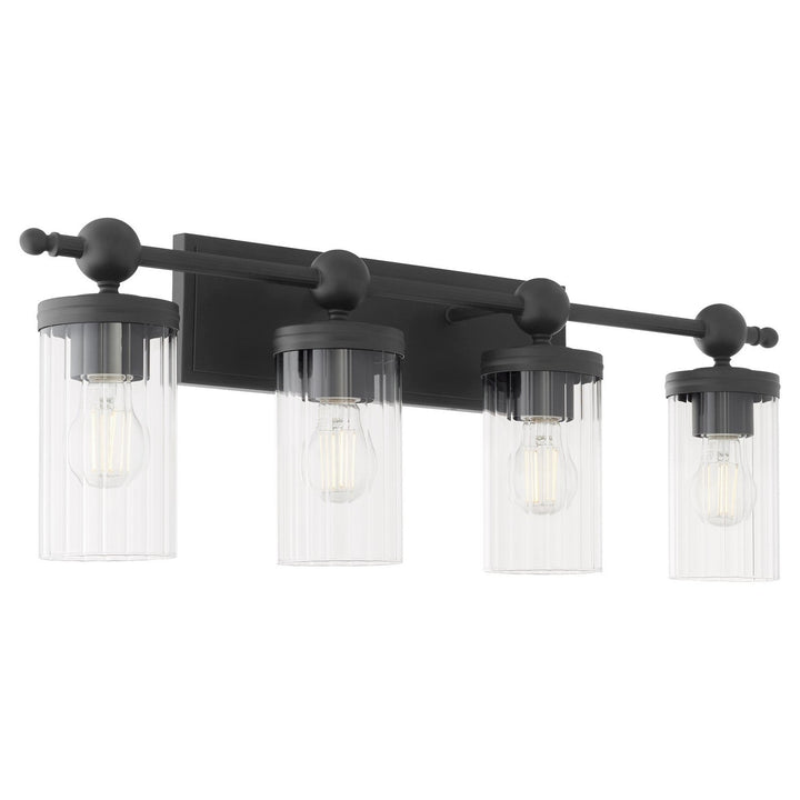 Quorum Lee Boulevard by Tamara Day 560-4-59 Bath Vanity Light 30 in. wide - Matte Black
