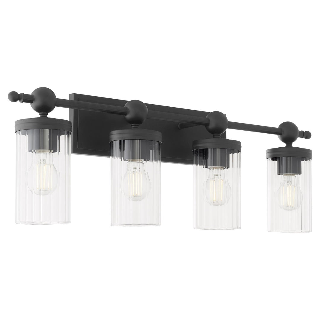 Quorum Lee Boulevard by Tamara Day 560-4-59 Bath Vanity Light 30 in. wide - Matte Black