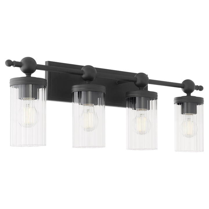 Quorum Lee Boulevard by Tamara Day 560-4-59 Bath Vanity Light 30 in. wide - Matte Black