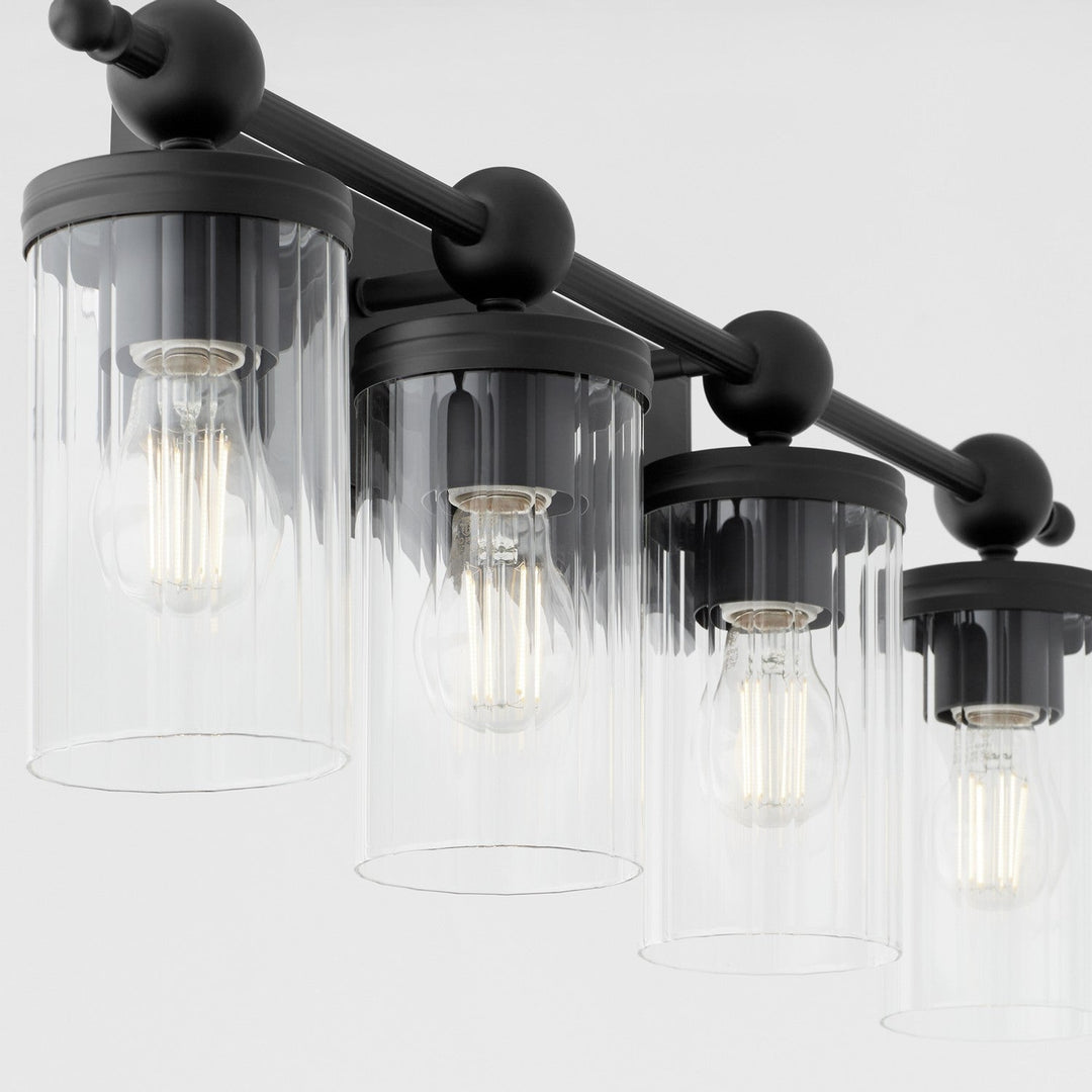 Quorum Lee Boulevard by Tamara Day 560-4-59 Bath Vanity Light 30 in. wide - Matte Black