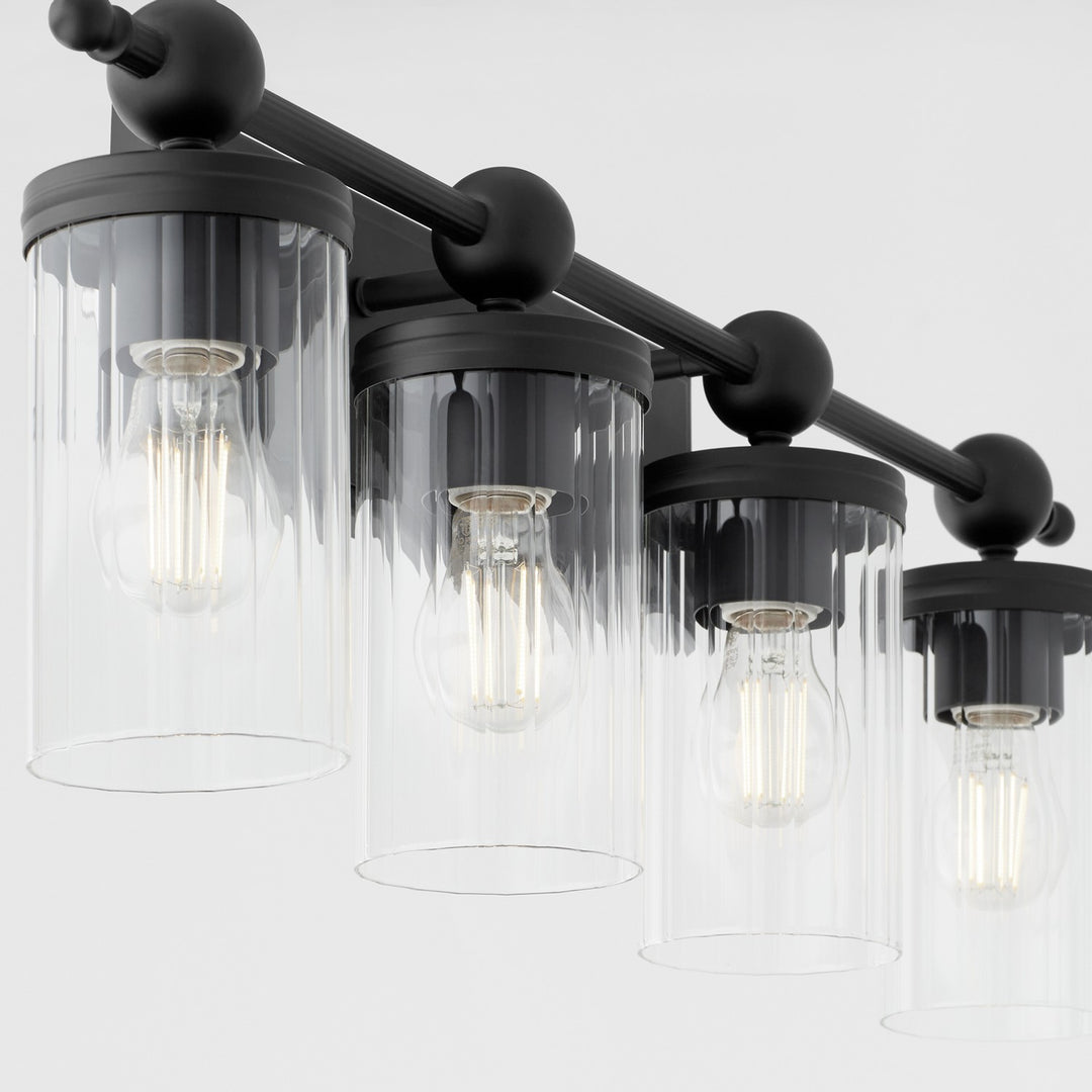 Quorum Lee Boulevard by Tamara Day 560-4-59 Bath Vanity Light 30 in. wide - Matte Black