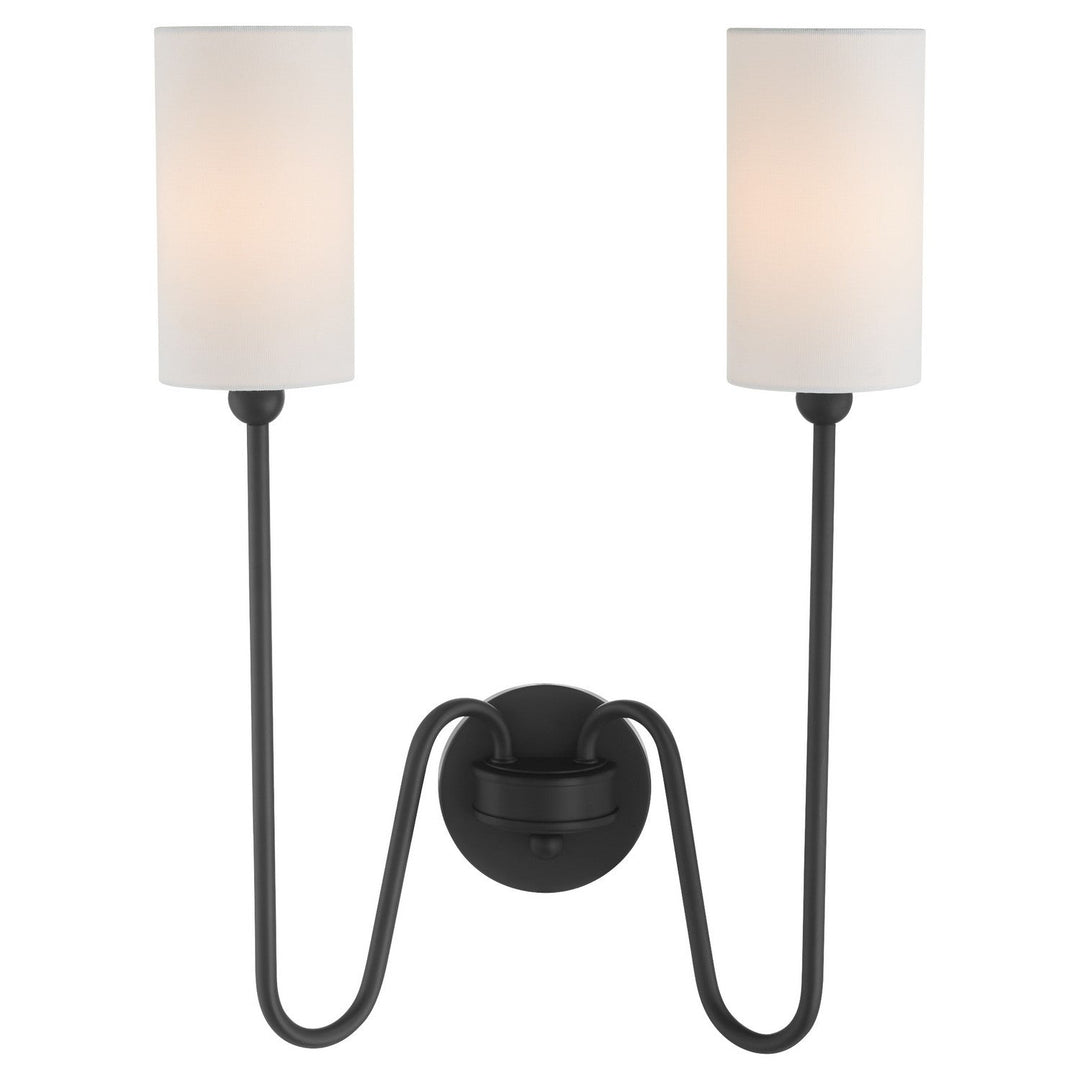 Quorum Charlotte by Tamara Day 597-2-59 Wall Sconce Light - Matte Black