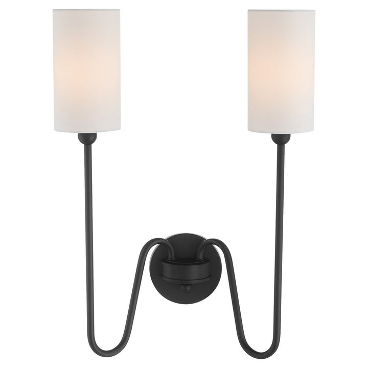 Quorum Charlotte by Tamara Day 597-2-59 Wall Sconce Light - Matte Black