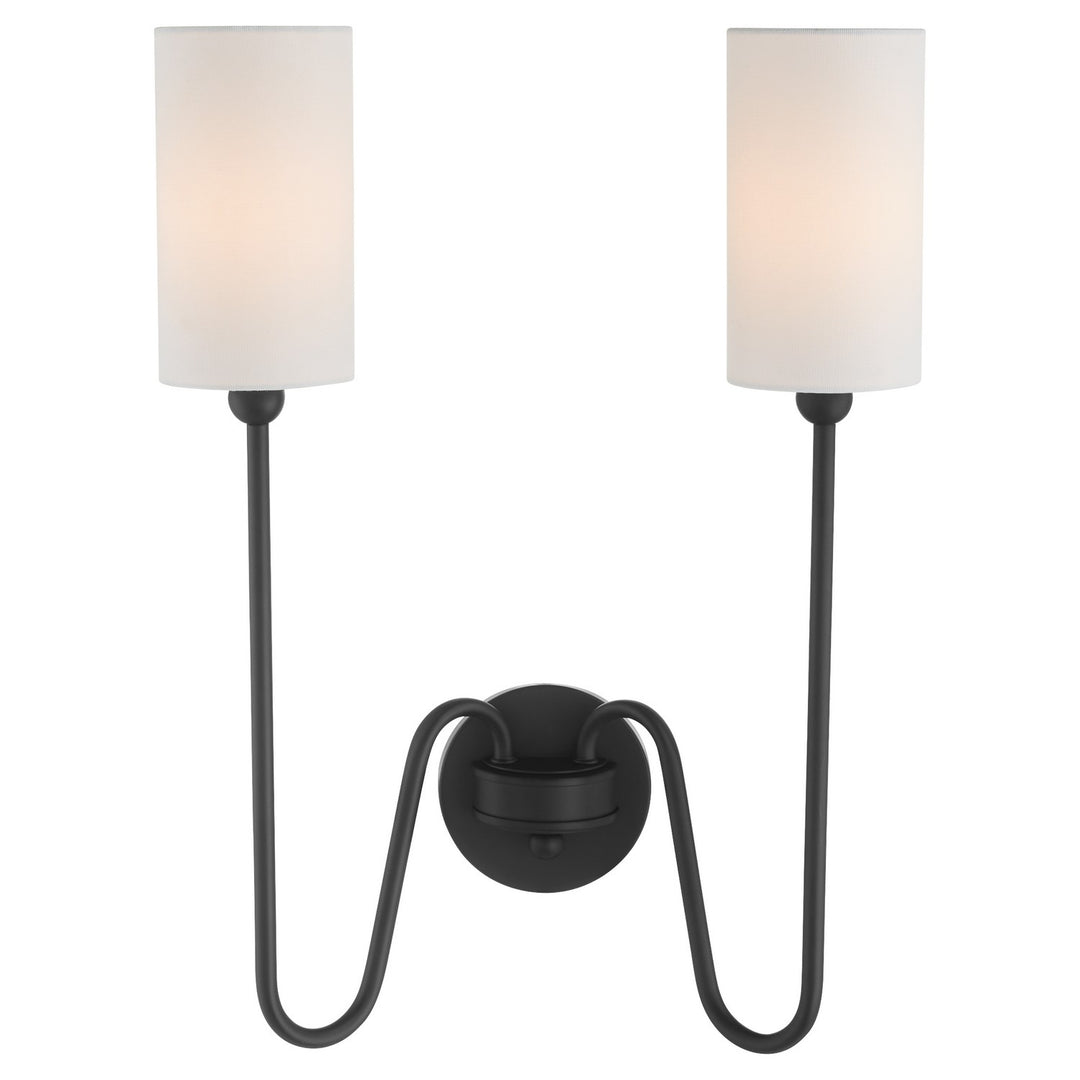 Quorum Charlotte by Tamara Day 597-2-59 Wall Sconce Light - Matte Black