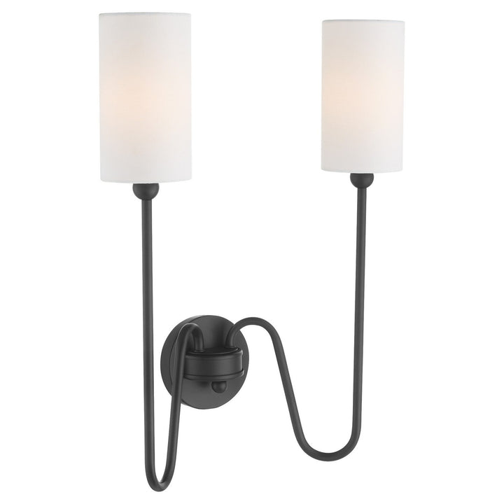 Quorum Charlotte by Tamara Day 597-2-59 Wall Sconce Light - Matte Black