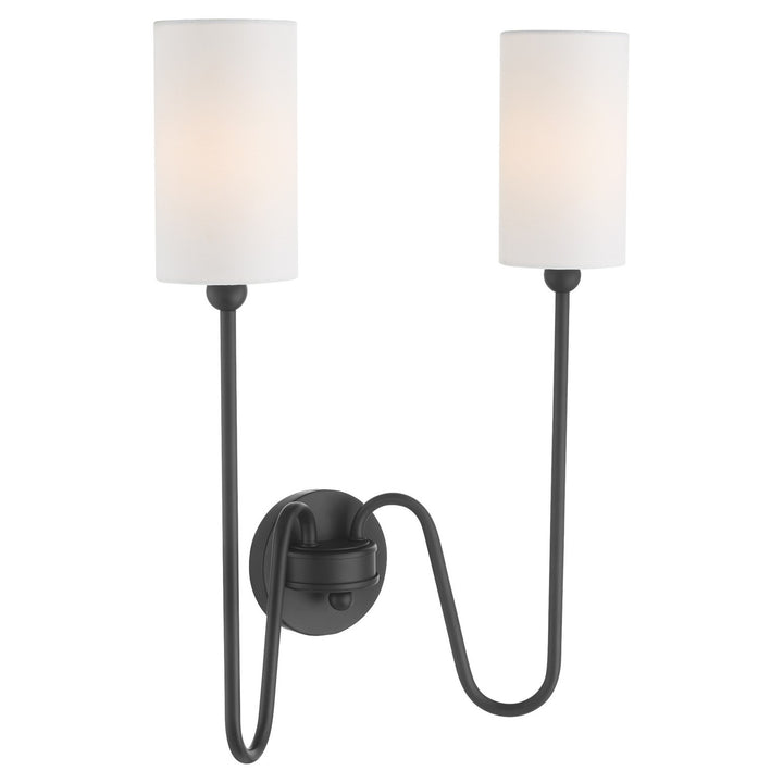 Quorum Charlotte by Tamara Day 597-2-59 Wall Sconce Light - Matte Black