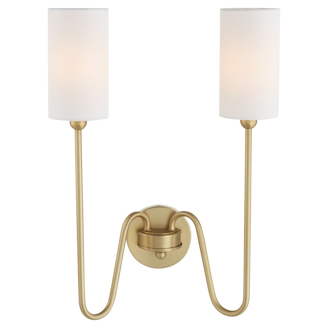 Quorum Charlotte by Tamara Day 597-2-80 Wall Sconce Light - Aged Brass
