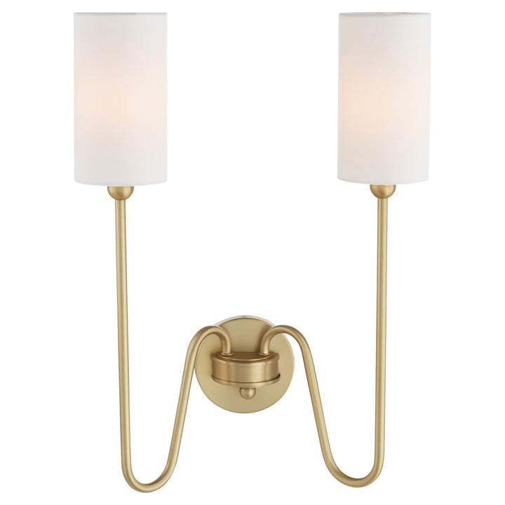 Quorum Charlotte by Tamara Day 597-2-80 Wall Sconce Light - Aged Brass