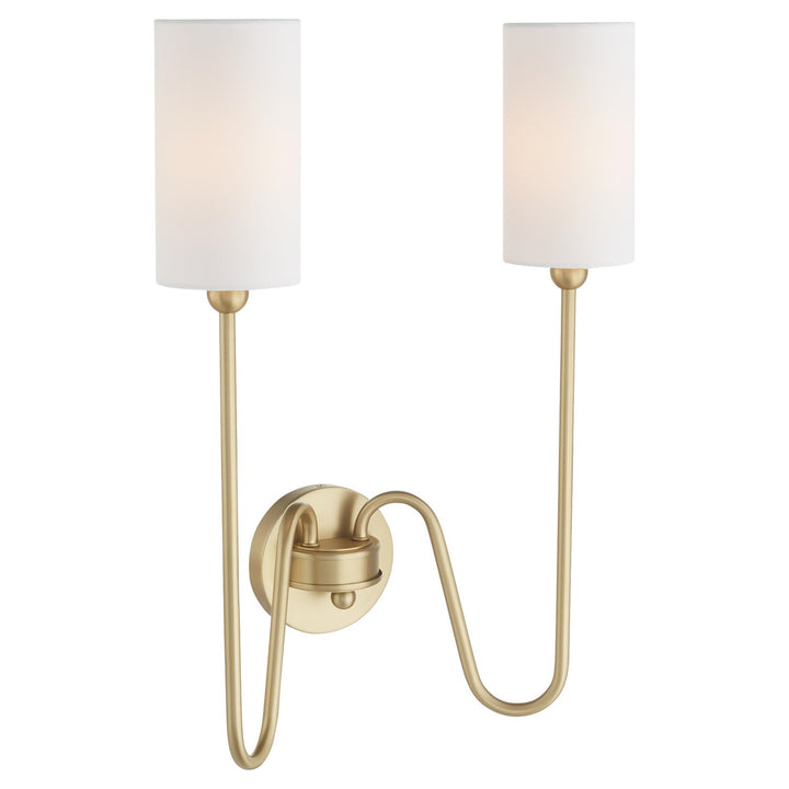 Quorum Charlotte by Tamara Day 597-2-80 Wall Sconce Light - Aged Brass