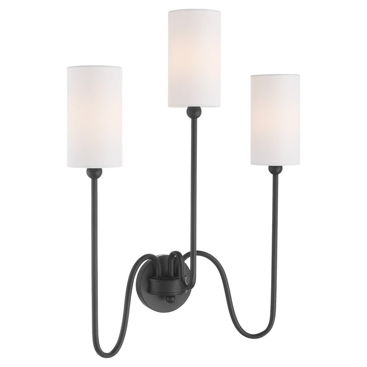 Quorum Charlotte by Tamara Day 597-3-59 Wall Sconce Light - Matte Black