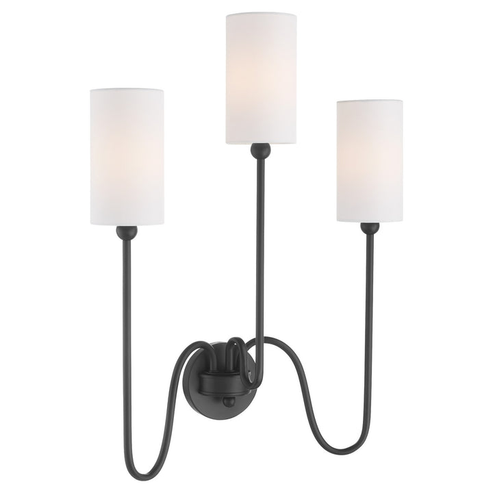 Quorum Charlotte by Tamara Day 597-3-59 Wall Sconce Light - Matte Black