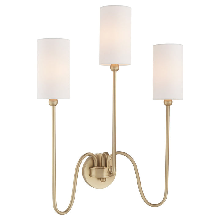 Quorum Charlotte by Tamara Day 597-3-80 Wall Sconce Light - Aged Brass
