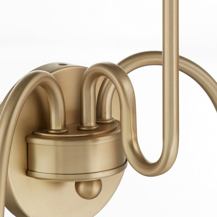 Quorum Charlotte by Tamara Day 597-3-80 Wall Sconce Light - Aged Brass