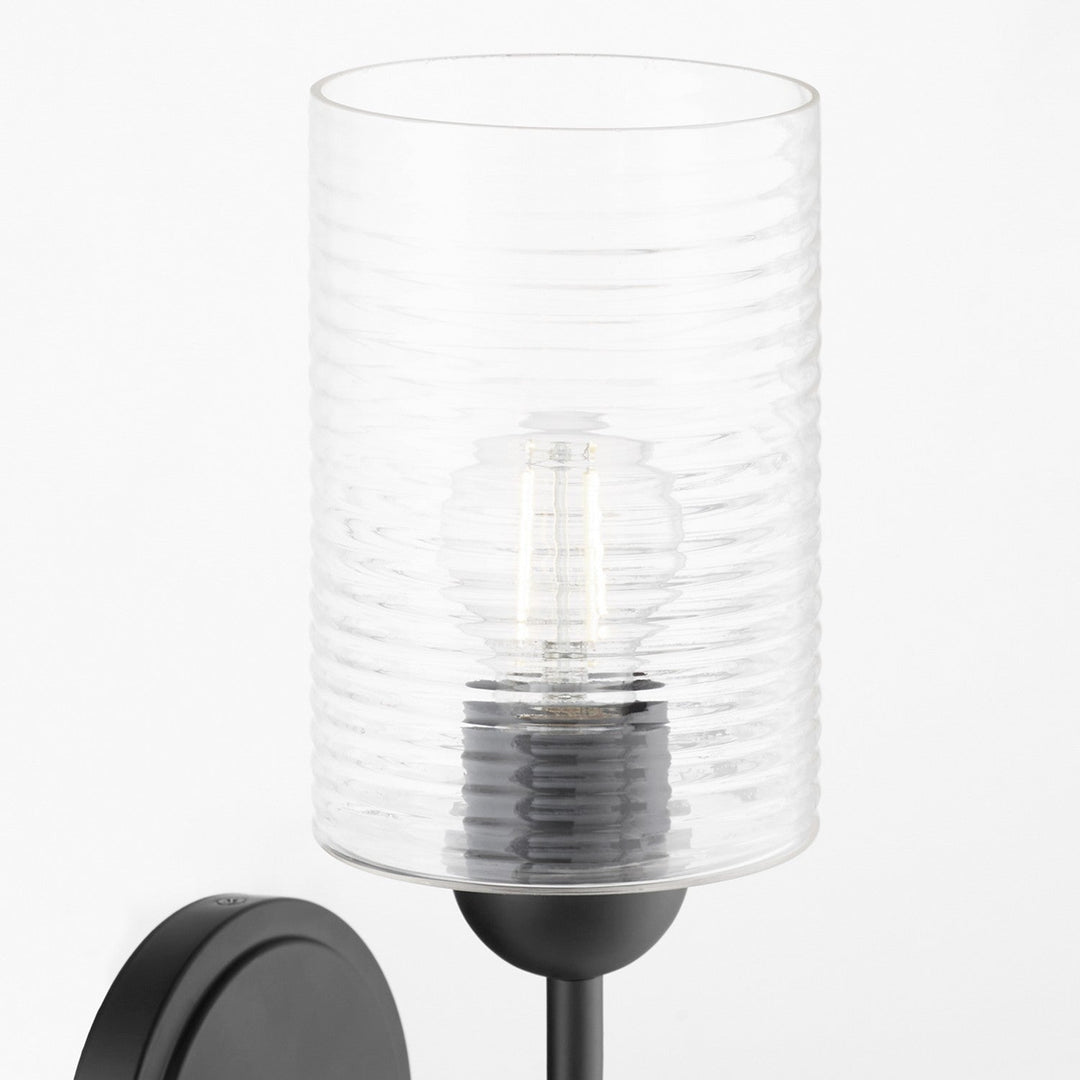 Quorum Charlotte by Tamara Day 598-1-59 Wall Sconce Light - Matte Black