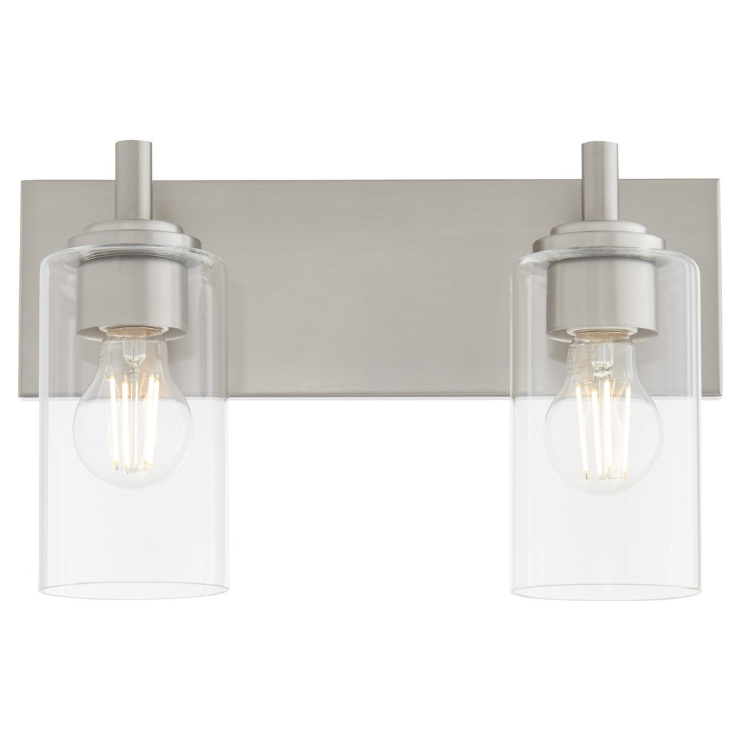 Quorum Fallstaff 5200-2-65 Bath Vanity Light 15 in. wide - Satin Nickel
