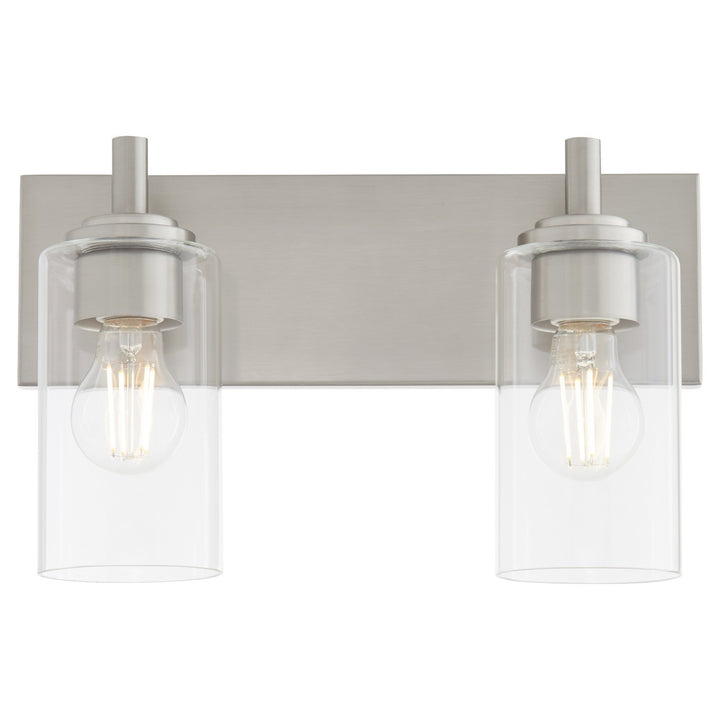 Quorum Fallstaff 5200-2-65 Bath Vanity Light 15 in. wide - Satin Nickel