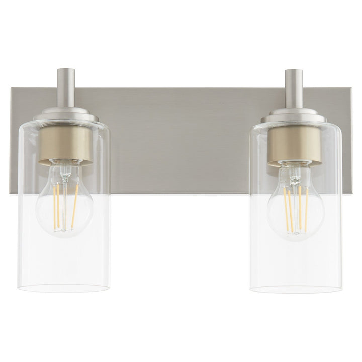Quorum Fallstaff 5200-2-65 Bath Vanity Light 15 in. wide - Satin Nickel