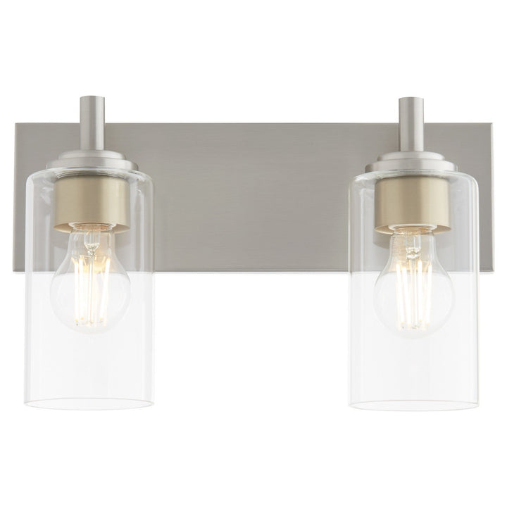 Quorum Fallstaff 5200-2-65 Bath Vanity Light 15 in. wide - Satin Nickel