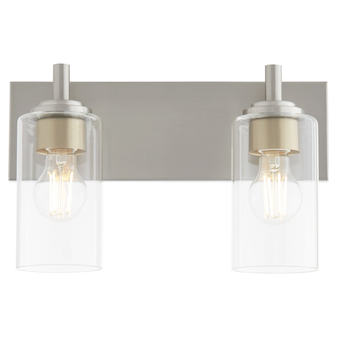 Quorum Fallstaff 5200-2-65 Bath Vanity Light 15 in. wide - Satin Nickel