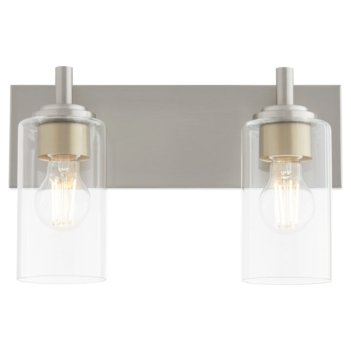 Quorum Fallstaff 5200-2-65 Bath Vanity Light 15 in. wide - Satin Nickel