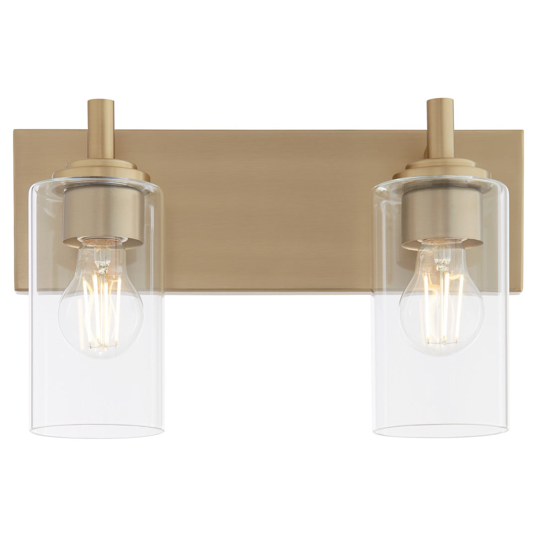 Quorum Fallstaff 5200-2-80 Bath Vanity Light 15 in. wide - Aged Brass