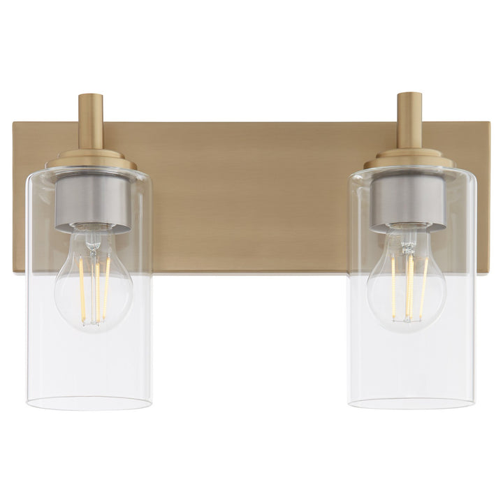 Quorum Fallstaff 5200-2-80 Bath Vanity Light 15 in. wide - Aged Brass