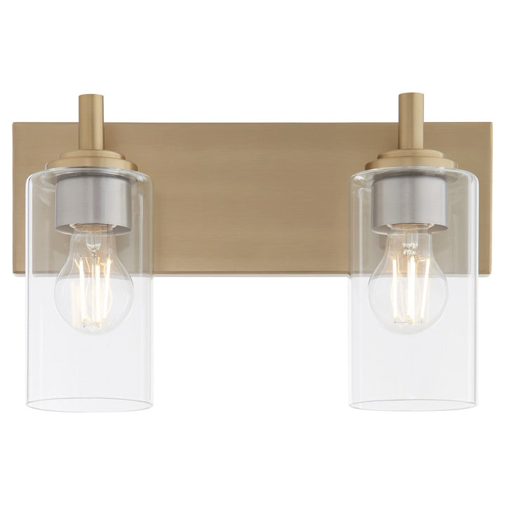 Quorum Fallstaff 5200-2-80 Bath Vanity Light 15 in. wide - Aged Brass
