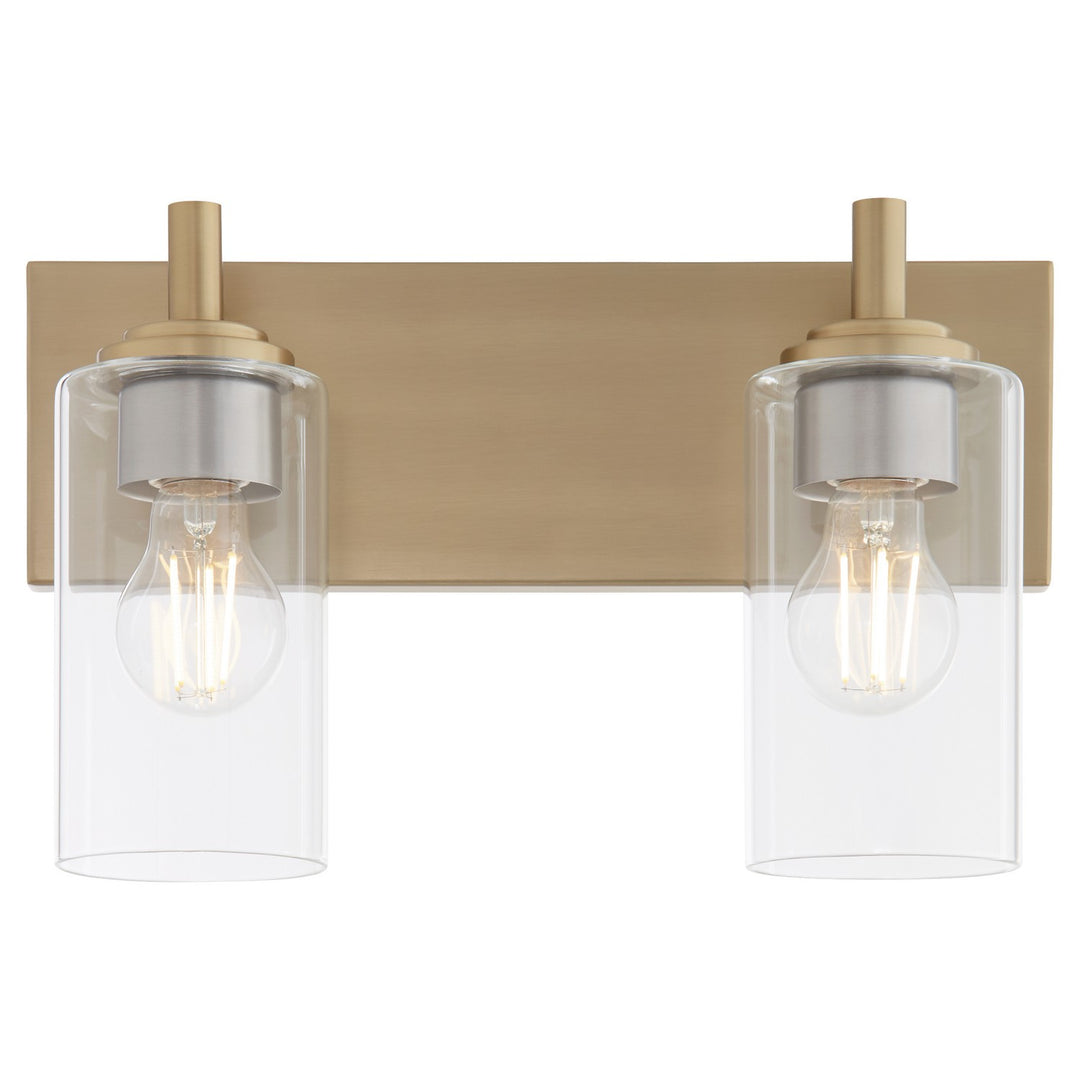 Quorum Fallstaff 5200-2-80 Bath Vanity Light 15 in. wide - Aged Brass