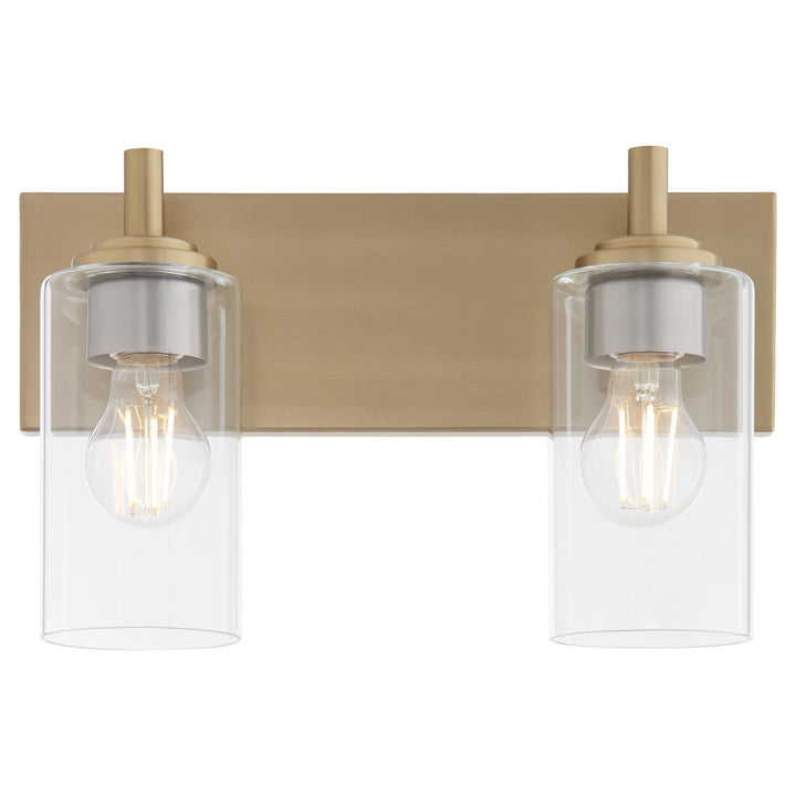Quorum Fallstaff 5200-2-80 Bath Vanity Light 15 in. wide - Aged Brass