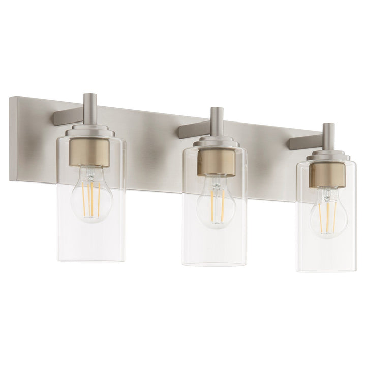 Quorum Fallstaff 5200-3-65 Bath Vanity Light 23 in. wide - Satin Nickel