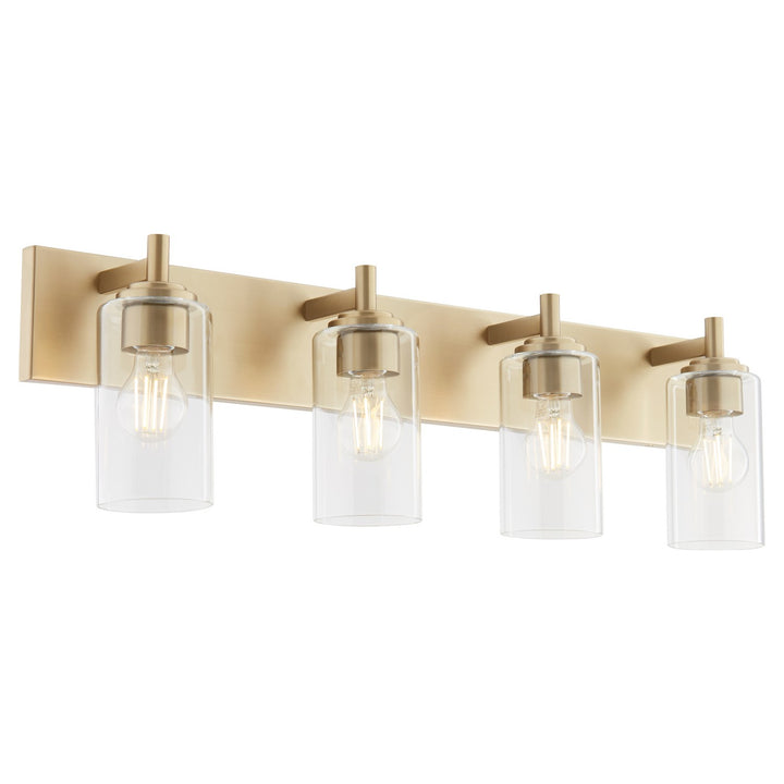 Quorum Fallstaff 5200-4-80 Bath Vanity Light 32 in. wide - Aged Brass