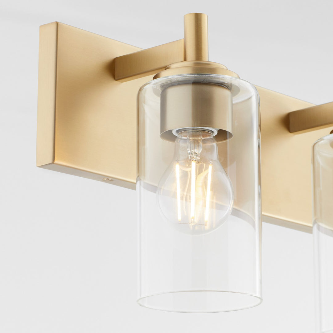 Quorum Fallstaff 5200-4-80 Bath Vanity Light 32 in. wide - Aged Brass
