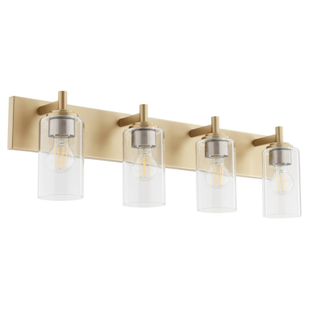 Quorum Fallstaff 5200-4-80 Bath Vanity Light 32 in. wide - Aged Brass