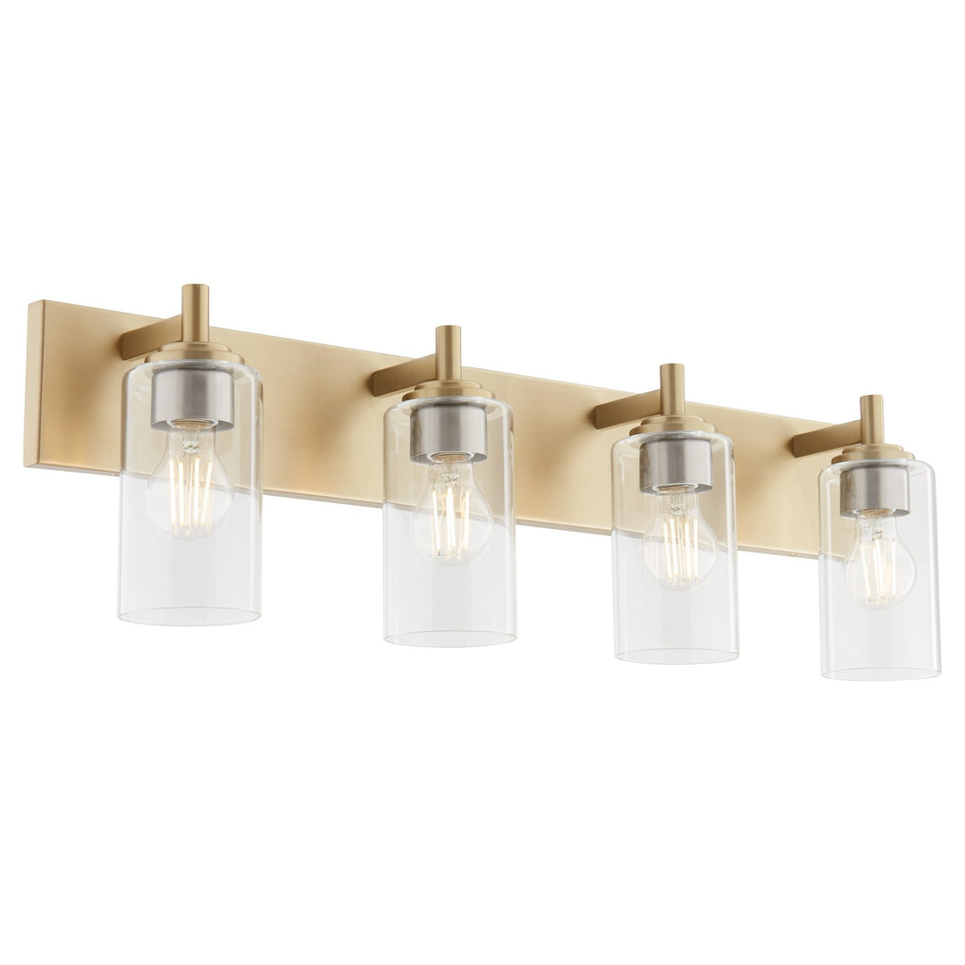 Quorum Fallstaff 5200-4-80 Bath Vanity Light 32 in. wide - Aged Brass