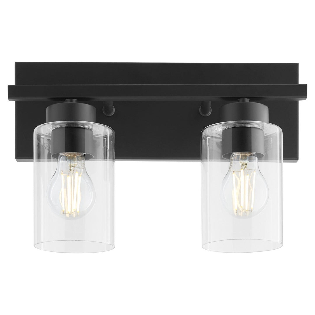 Quorum Carter 5012-2-59 Bath Vanity Light 14 in. wide - Matte Black