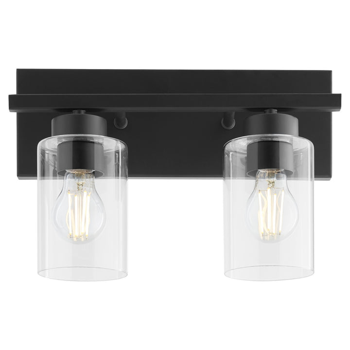 Quorum Carter 5012-2-59 Bath Vanity Light 14 in. wide - Matte Black