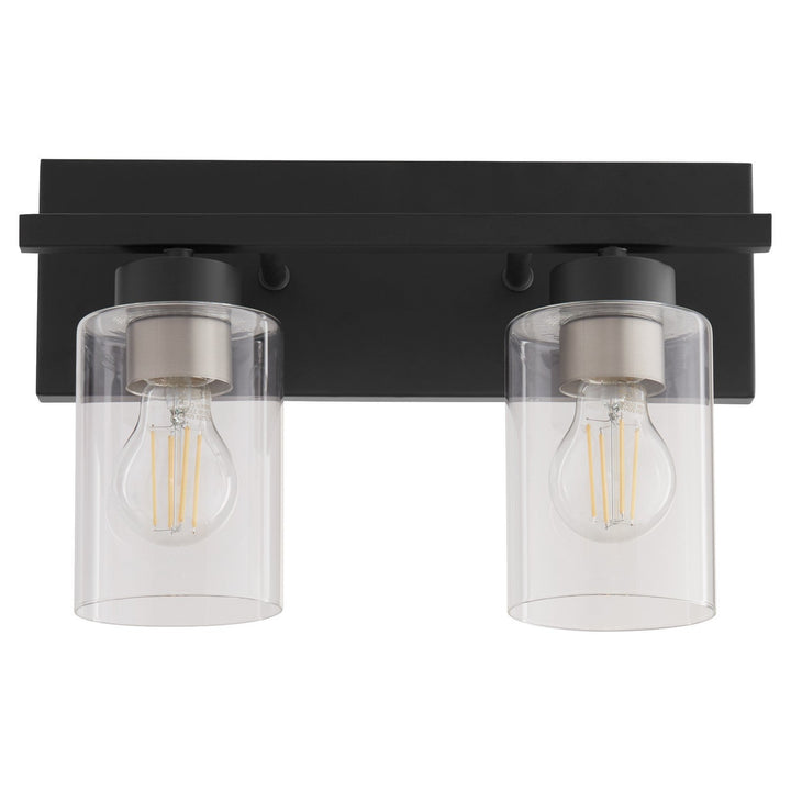 Quorum Carter 5012-2-59 Bath Vanity Light 14 in. wide - Matte Black