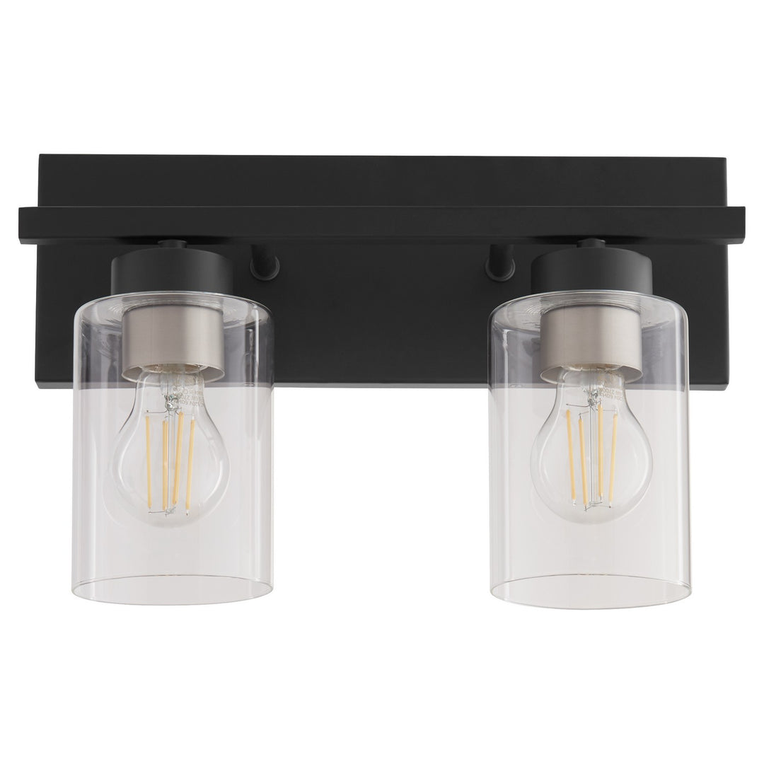 Quorum Carter 5012-2-59 Bath Vanity Light 14 in. wide - Matte Black