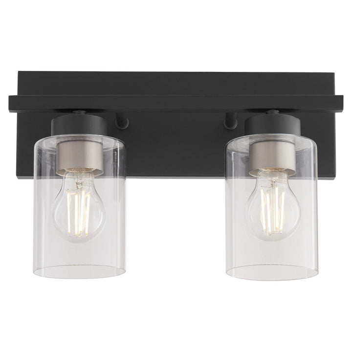 Quorum Carter 5012-2-59 Bath Vanity Light 14 in. wide - Matte Black