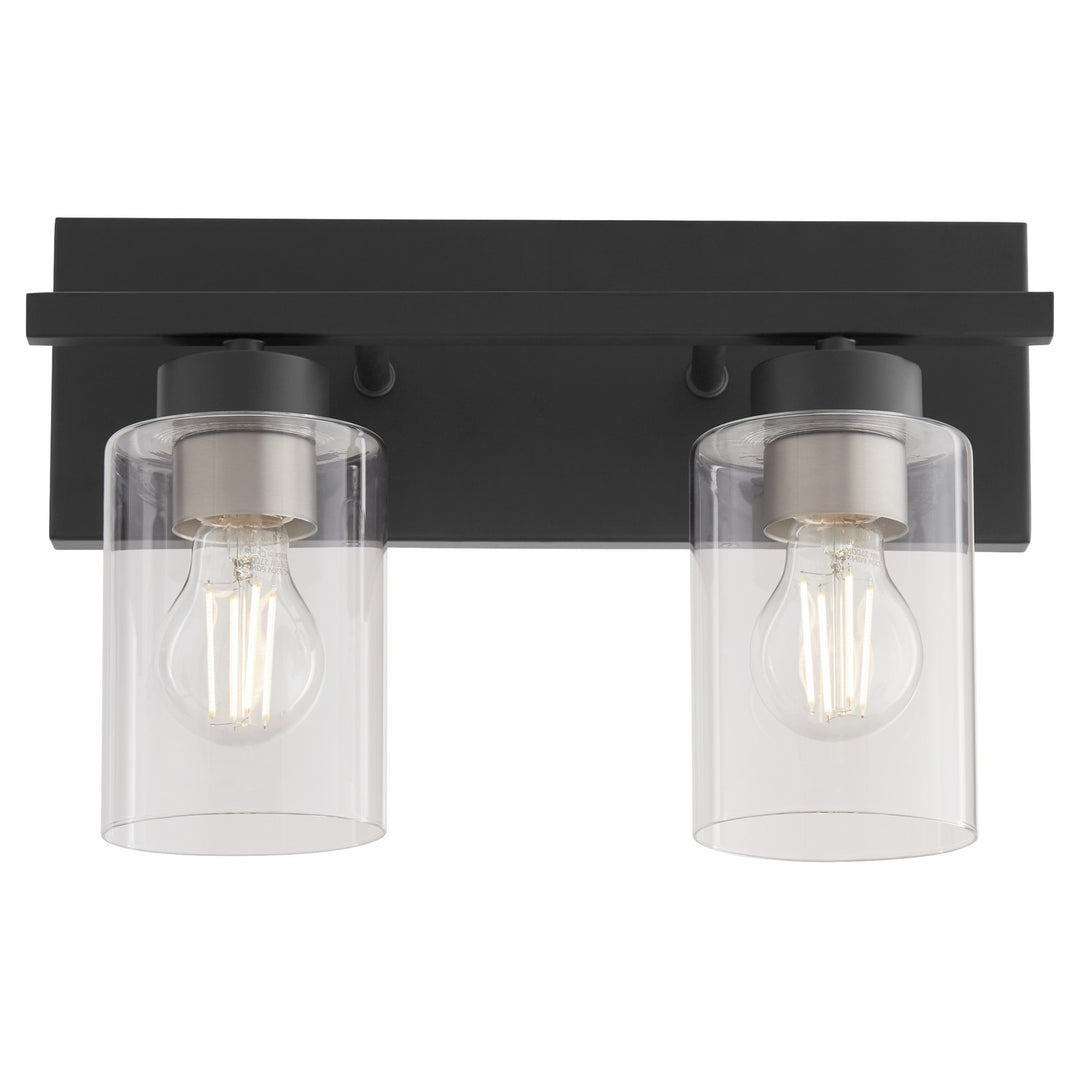 Quorum Carter 5012-2-59 Bath Vanity Light 14 in. wide - Matte Black